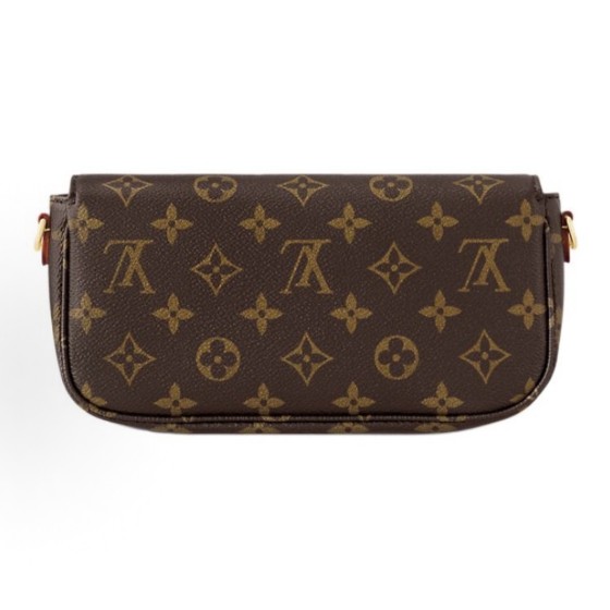 LOUIS VUITTON WALLET ON CHAIN IVY baguette bag Hand bill shoulder bag brown